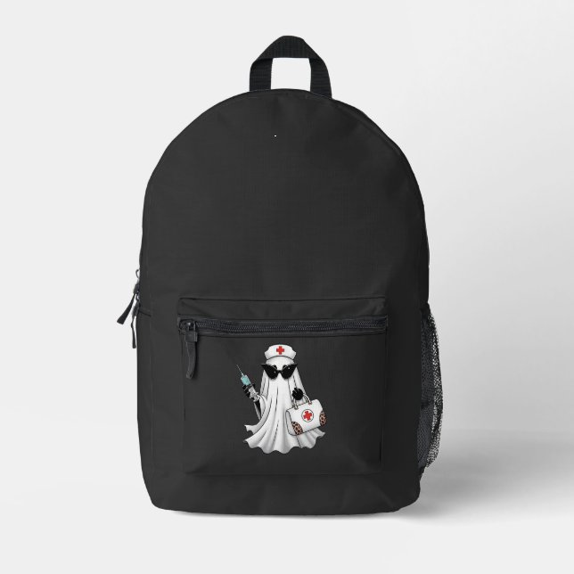 Mochila Impresa Enfermera Fantasma Halloween (Anverso)