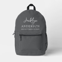 Enfermera Personalizado Gris elegante