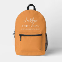Enfermera Personalizado Naranja elegante