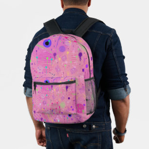 Mochila Impresa Ensalada de Frutas Estacionales: Pintura Abstracta