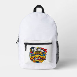 Mochila Impresa Enseñar es mi superpoder