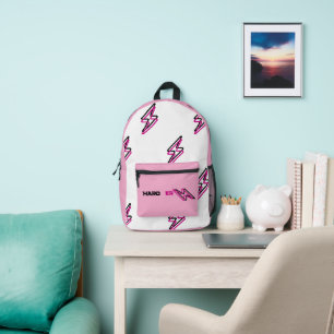Mochila Impresa "Entrena Más Fuerte" Perno de Relámpago 