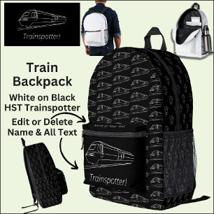 Mochila Impresa Entusiasta de fanáticos de los ferrocarriles del R