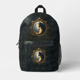 Mochila Impresa Equilibrio Lunar – Donde las Sombras Abrazan la Lu