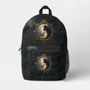 Mochila Impresa Equilibrio Lunar – Donde las Sombras Abrazan la Lu