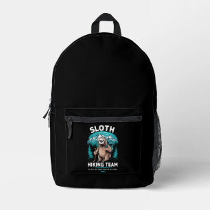 Mochila Impresa Equipo de senderismo de perezoso retro regalo vint
