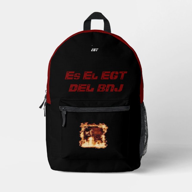 Mochila Impresa  Es El EGT Del BNJ -streetwear Elgrandetoto (Anverso)