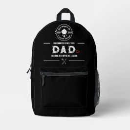 Mochila Impresa Es Lo Que Hago Fumo Carne Divertido Papá BBQ Coraz