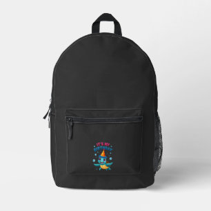 Mochila Impresa Es Mi Cumpleaños Tortuga De Mar Linda Cumpleaños D