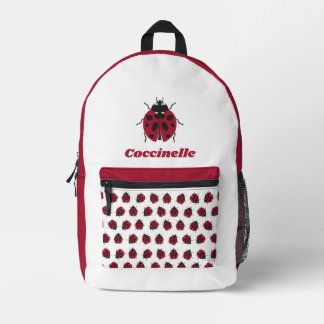 Mochila Impresa Escarabajo blanco
