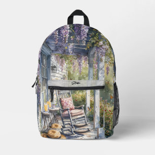 Mochila Impresa Escena de la silla Roca de Puch Wisteria