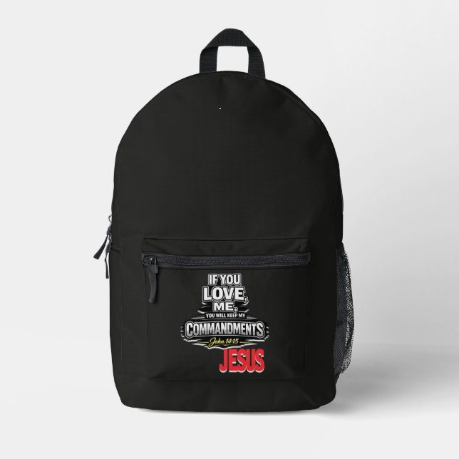 Mochila Impresa Escritura - JESÚS (Anverso)