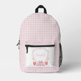 Mochila Impresa Escudo escolar | Escuela de Grado Gingham