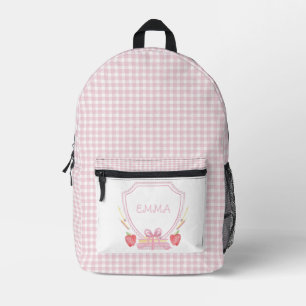 Mochila Impresa Escudo escolar Escuela de Grado Gingham