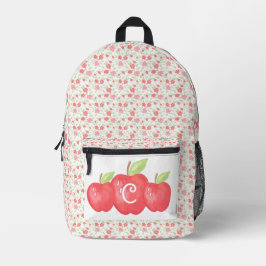 Mochila Impresa Escudo escolar | Monograma de Apple de la Escuela 