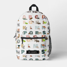 Escuela Cute Alphabet ABC Animals Custom Name Scho