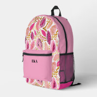 Escuela de Chicas Monograma Moderno de Oro Rosa