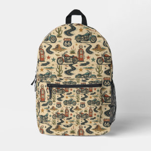 Mochila Impresa Escuela de motocicletas Ruta 66 Travel Americana