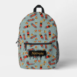 Mochila Impresa Escuela de nombres personalizados azules para el p