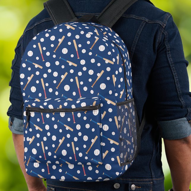 Mochila Impresa Escuela de Patrones Deportivos del Béisbol y el Ba (Subido por el creador)