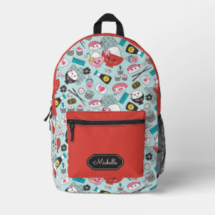 Mochila Impresa Escuela de sushi Cute Kawaii