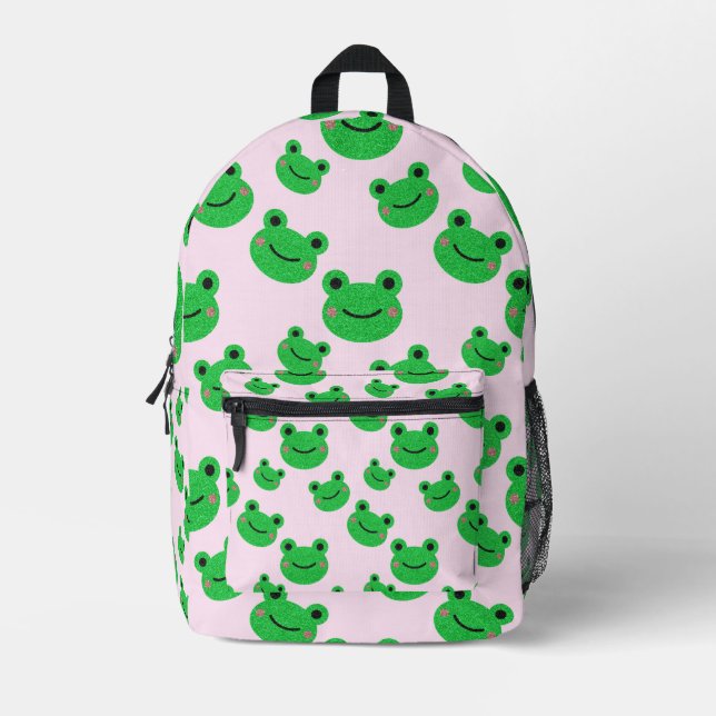 Mochila Impresa Escuela Infantil Cute Frog (Anverso)