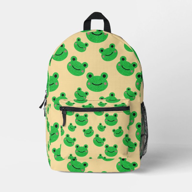 Mochila Impresa Escuela Infantil Cute Frog (Anverso)