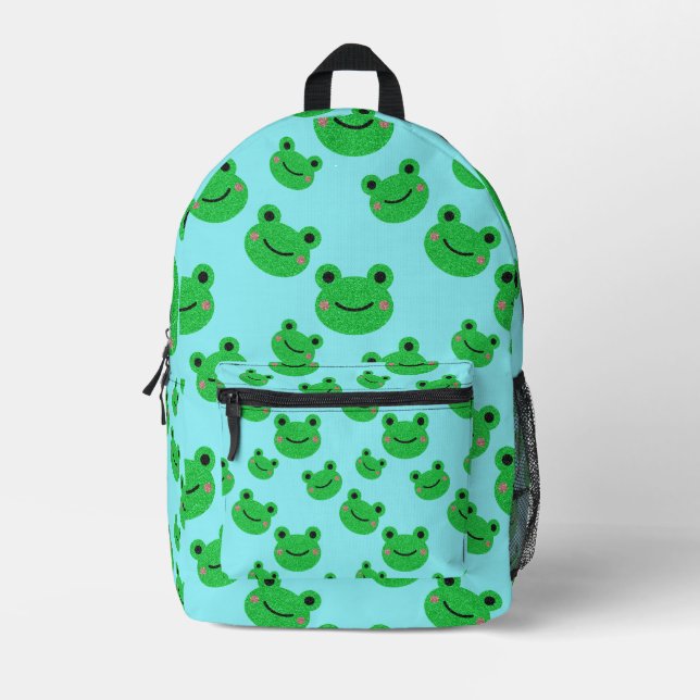Mochila Impresa Escuela Infantil Cute Frog (Anverso)