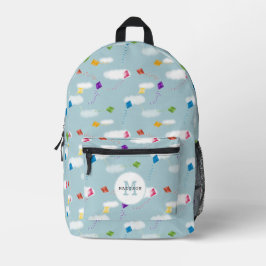 Mochila Impresa Escuela Monográfica Multicoloreada de Comida Volad