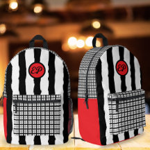 Escuela Monograma de la franja de Gingham de mano 