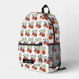 Mochila Impresa Escuelas de nombres personalizadas de bolas deport