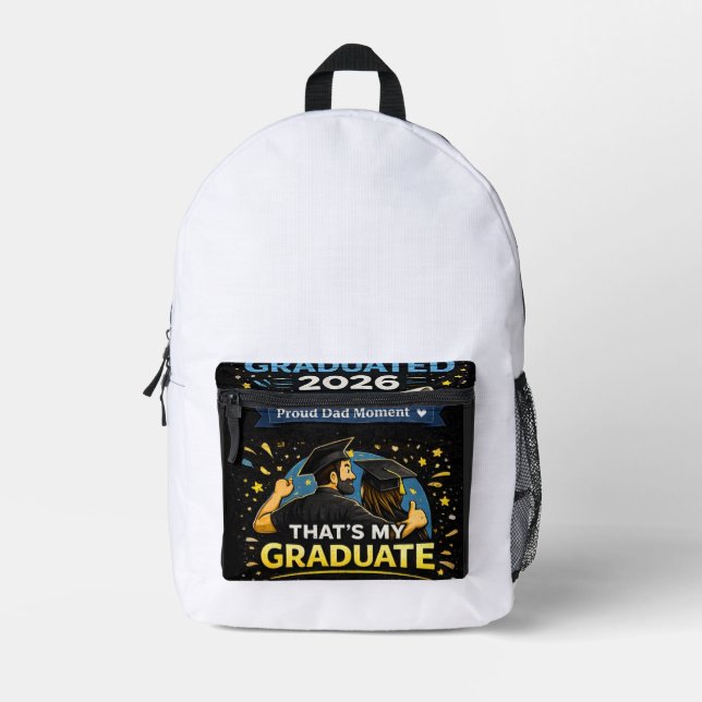 Mochila Impresa Ese es mi graduado (Anverso)