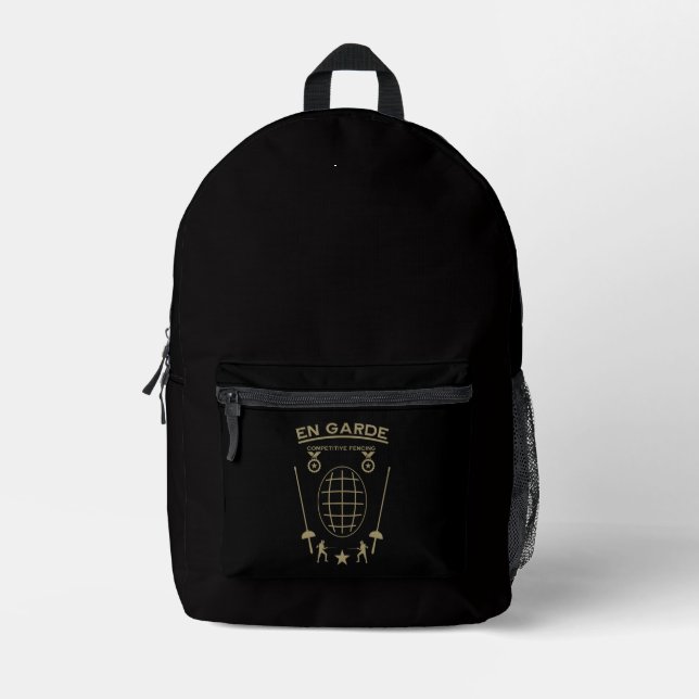 Mochila Impresa Esgrima de Espada Competitiva (Anverso)