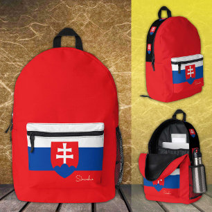 Mochila Impresa Eslovaquia, mochila, bandera de Eslovaquia / patri