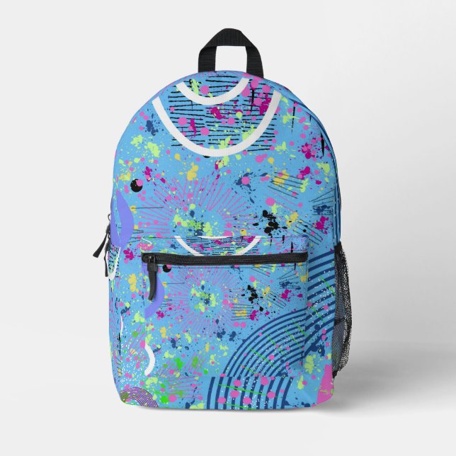 Mochila Impresa Espectáculo de fuegos artificiales  (Anverso)