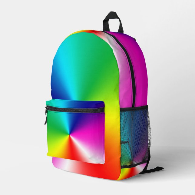 Mochila Impresa Espectro arcoiris (Esquina derecha trasera )