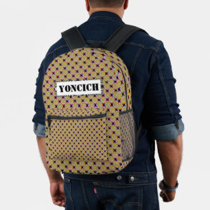 Mochila Impresa Espirales amarillas de Kenneth Yoncich
