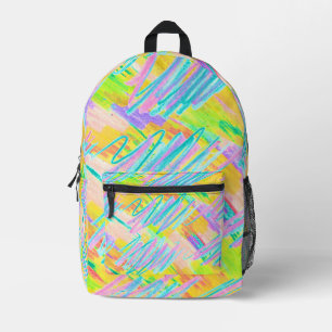 Mochila Impresa Espíritu de Bratislava Abstract Art Crayons