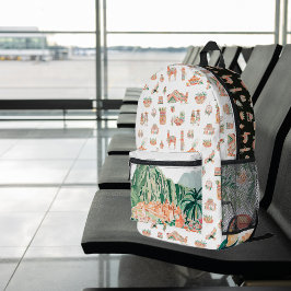 Mochila Impresa Espíritu inca | Perú ilustrado lindo