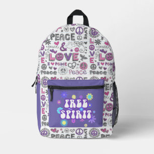 Mochila Impresa Espíritu libre retro