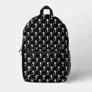Mochila Impresa Esqueleto de Halloween con Espada