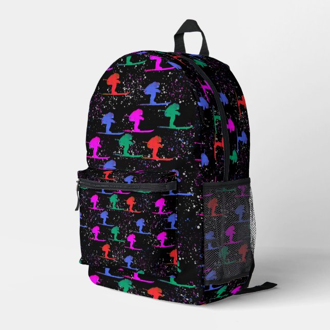 Mochila Impresa esquiador (Esquina derecha trasera )