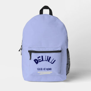 Mochila Impresa Estado de ánimo Delulu