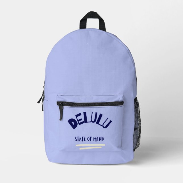 Mochila Impresa Estado de ánimo Delulu (Anverso)