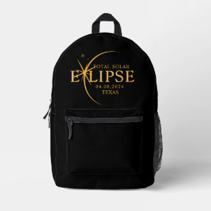 Mochila Impresa Estado Personalizado moderno 2024 Eclipse solar to