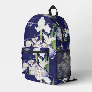 Mochila Impresa Estampa de Arte de Iris Japonés Antiguo de Kogyo T