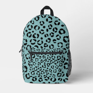 Mochila Impresa Estampado Animal Verde Azul