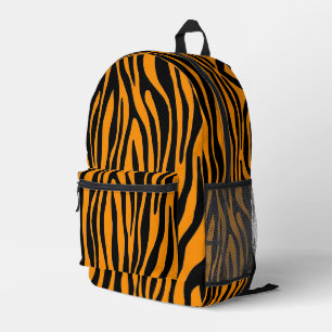 Mochila Impresa Estampado de cebra naranja de Princeton