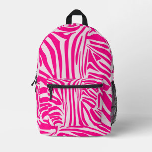 Mochila Impresa Estampado de cebra rosa