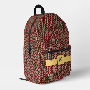 Mochila Impresa Estampado de leopardo en forma de chevron